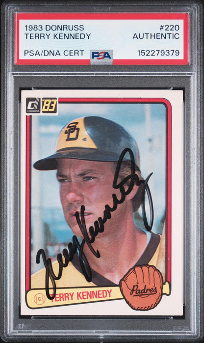 1983 Donruss #220 Terry Kennedy PSA Authentic