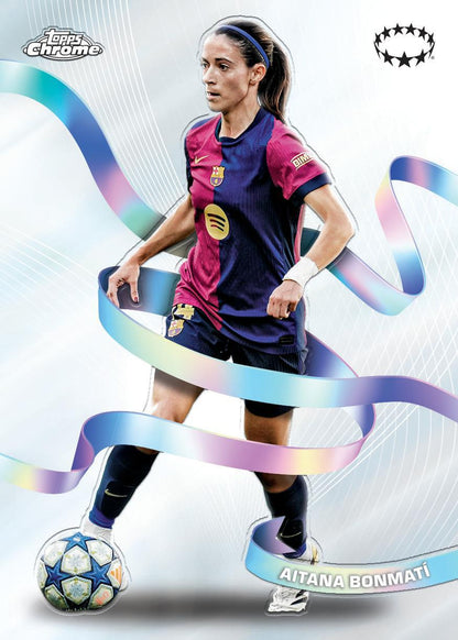 2024/25 Topps UEFA Women's Champions League Chrome Soccer Blaster Box
