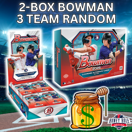 1x 2026 Bowman Baseball Delight, 1x 2026 Bowman Baseball Jumbo - 3 RANDOM TEAM Break #1718