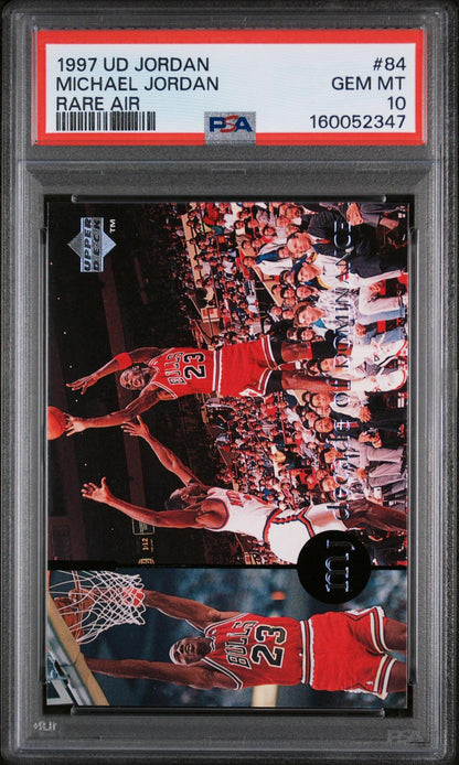 1997 UPPER DECK MJ RARE AIR 84 MICHAEL JORDAN PSA 10