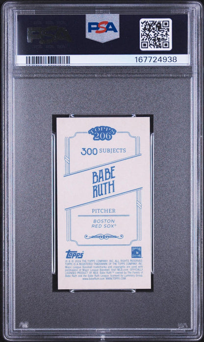 2024 TOPPS 206 BABE RUTH PSA 10