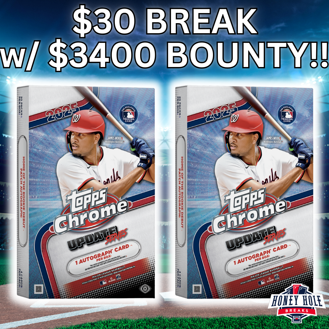 2 Box 2025 Topps Chrome Update Baseball Hobby -  RANDOM TEAM Break #1349