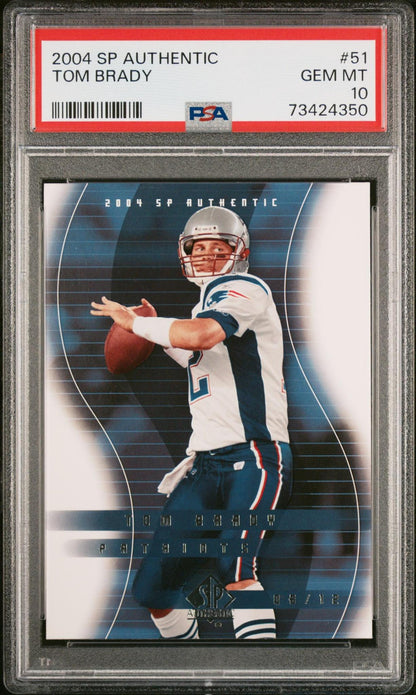 2004 SP AUTHENTIC 51 TOM BRADY
