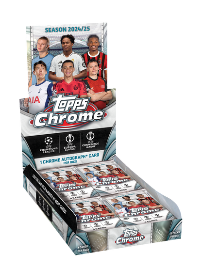 2024/25 Topps UEFA Club Competitions Chrome Soccer Hobby Box