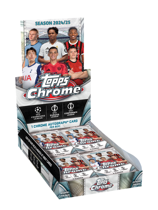2024/25 Topps UEFA Club Competitions Chrome Soccer Hobby Box