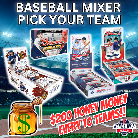 1x '26 Bowman Jumbo, 1x '25 Topps Pristine, 1x '25 Bowman Draft Delight, 1x '25 Bowman's Best - PICK YOUR TEAM Break #1760