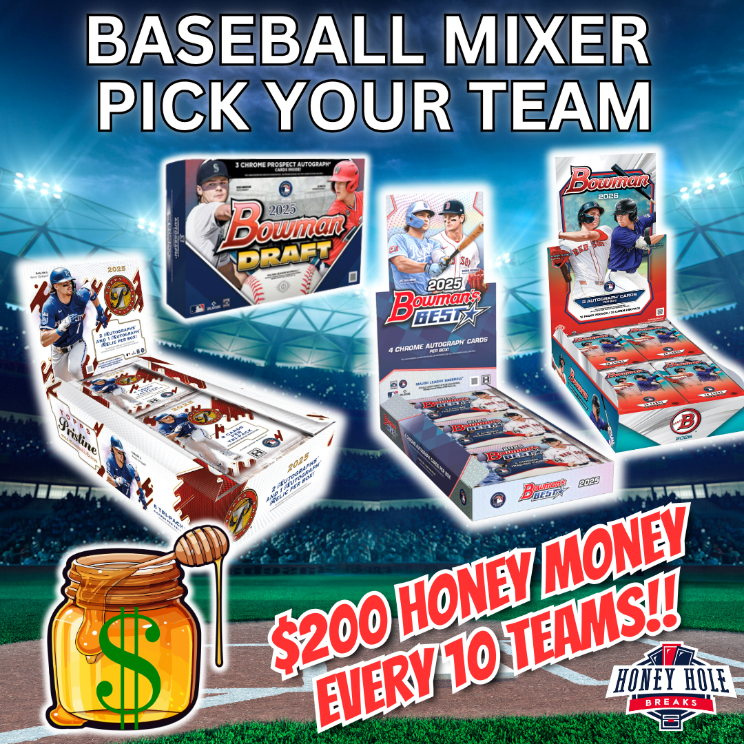 1x '26 Bowman Jumbo, 1x '25 Topps Pristine, 1x '25 Bowman Draft Delight, 1x '25 Bowman's Best - PICK YOUR TEAM Break #1763
