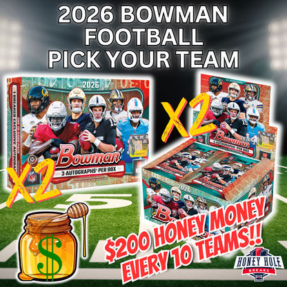 2x 2026 Bowman Football Delight, 2x 2026 Bowman Football Jumbo - Pick Your Team Break #2177