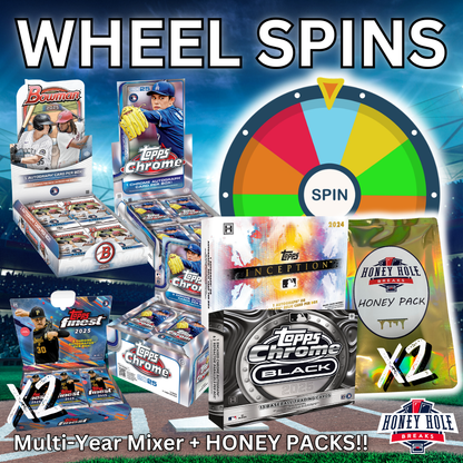 PACK BATTLE WHEEL SPIN - 7 Baseball Boxes + 2 Honey Packs - Break #1114